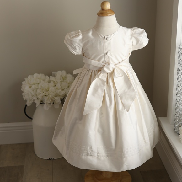 Ivory Flower Girl Dress 24 Months Designer Flower Girl Special Occasion NWT - Picture 9 of 9